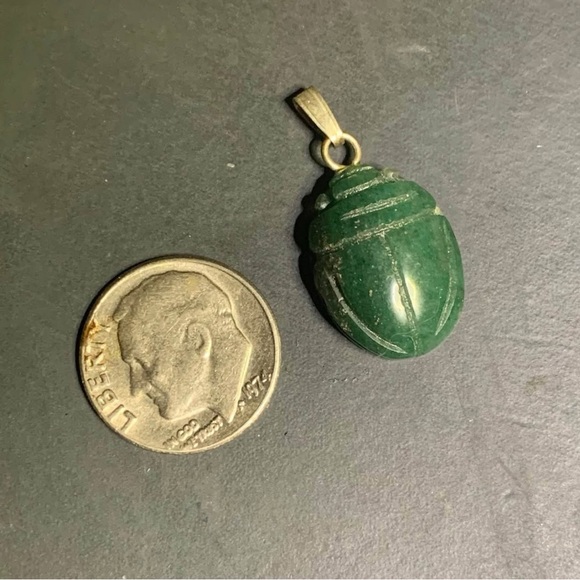 VTG Crystal Scarab Pendant - 3 colors - Picture 1 of 6